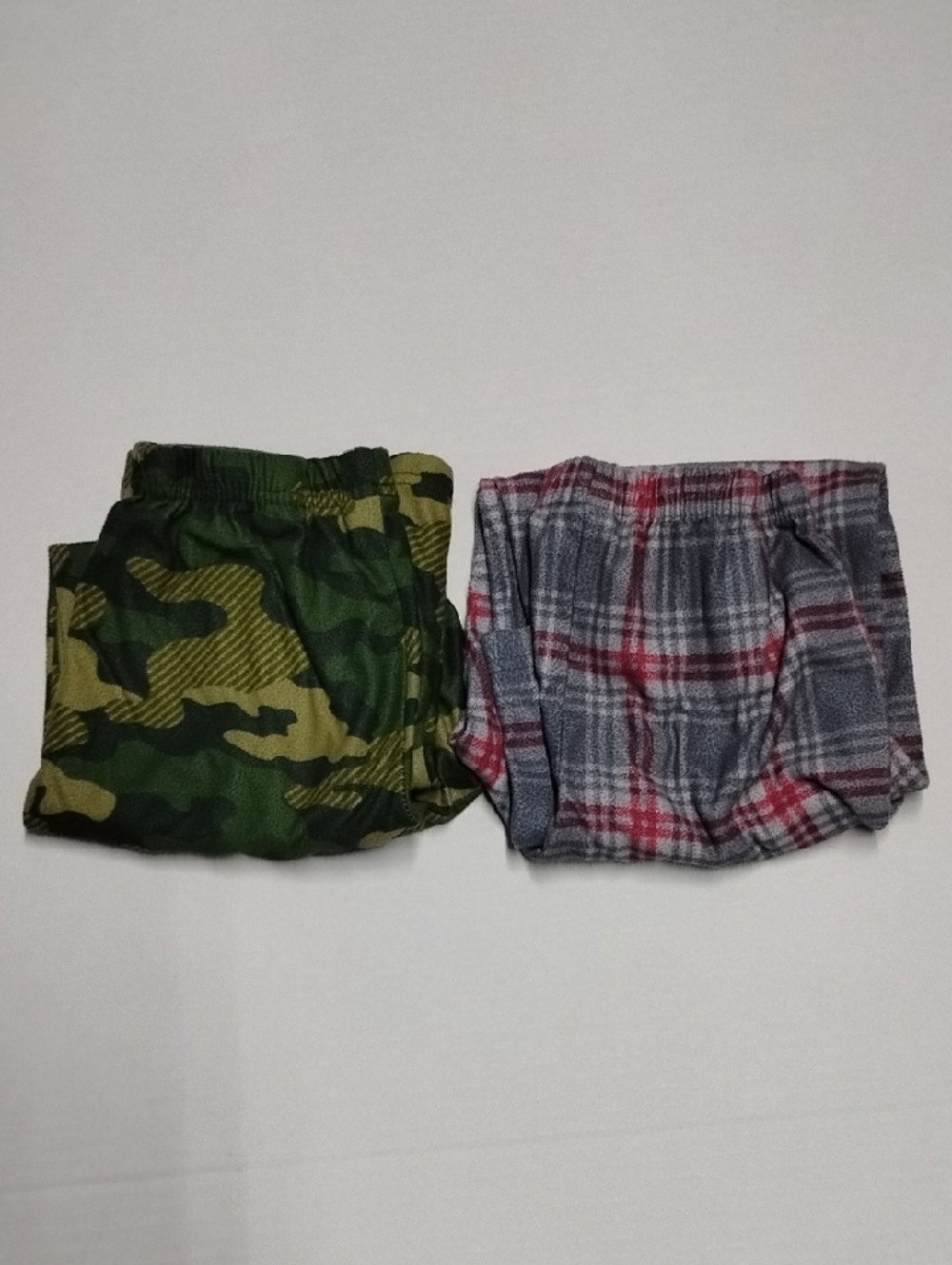 Up Late Flannel Lounge Pants - Gray & Green Plaid M 6/8